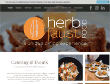 Tablet Screenshot of herbfaustfood.com